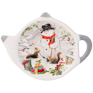 Подставка под чайные пакетики 'С Новым Годом!' (снеговик) 1