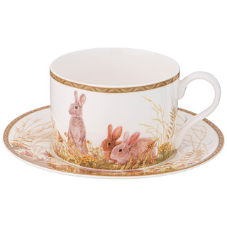 Чайная пара 'Охота' 300 мл (кролики)