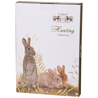 Блюдо овальное 'Охота' 32х22 см (лис и кролики) 2