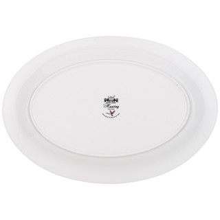 Блюдо овальное 'Охота' 32х22 см (лис и кролики) 3