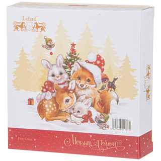 Блюдо-звезда 'С Новым Годом!' 17.5 см, красное 2