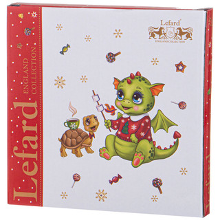 Тарелка закусочная 'С Новым Годом!' 19 см, красная 2