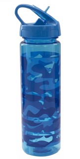 Бутылка для воды 620 мл, спортивная, пластик, голубой