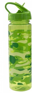 Бутылка для воды 620 мл, спортивная, пластик, зеленый