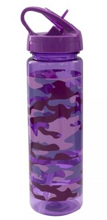 Бутылка для воды 620 мл, спортивная, пластик, фиолетовый