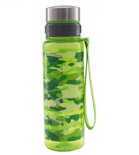 Бутылка для воды 620 мл, пластик, зеленый