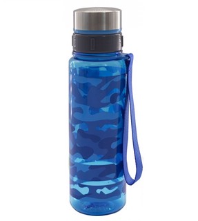Бутылка для воды 620 мл, пластик, синий