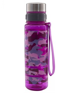 Бутылка для воды 620 мл, пластик, розовый