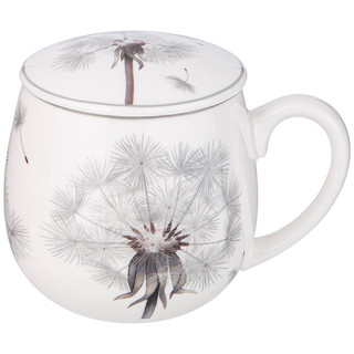 Кружка заварочная 'Dandelion' 420 мл, металлическое сито, фар...