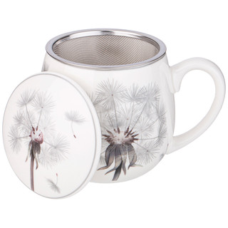 Кружка заварочная 'Dandelion' 420 мл, металлическое сито, фарфоровая крышка 3