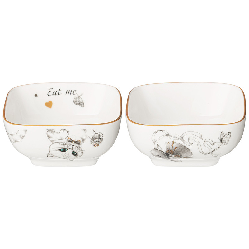 Набор салатников квадратных 'Wonderland' из 2х штук