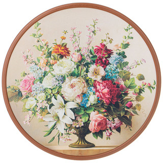 Доска разделочная 'Букет' диаметр 27.5 см