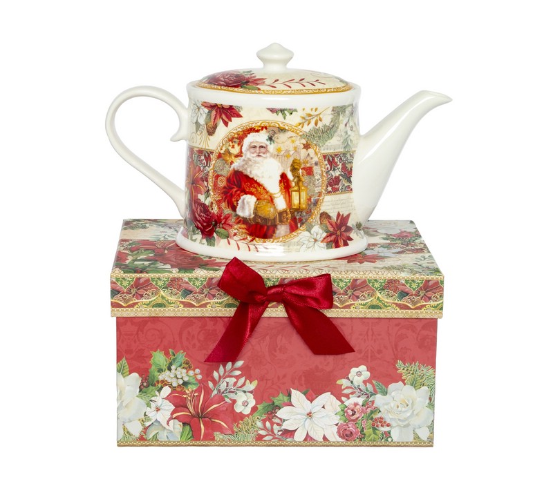 Чайник заварочный 'Дед Мороз', фарфор