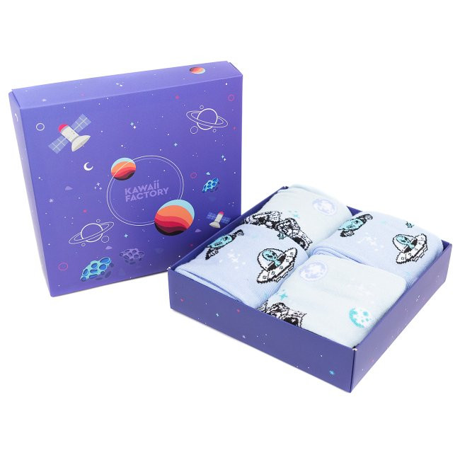 Набор носков в коробке 'Космический', артикул KW195-000043