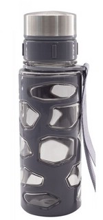 Бутылка для воды Alingar, универсальная, пластик, 500 мл, серая