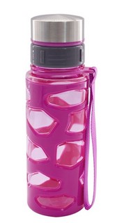 Бутылка для воды Alingar, универсальная, пластик, 500 мл, розовая