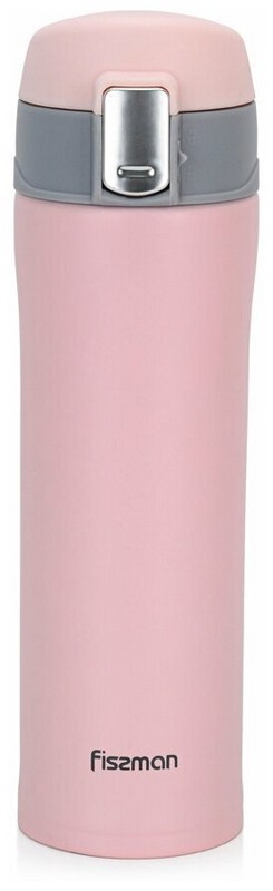 Термокружка 450 мл, нерж.сталь, цвет розовый