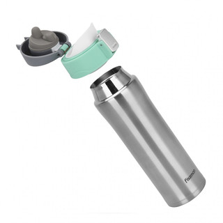 Термокружка 450 мл, нерж.сталь, цвет аквамарин 3