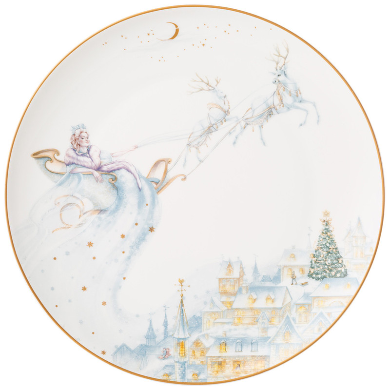 Тарелка обеденная 'Снежная королева' 25.5 см, Lefard