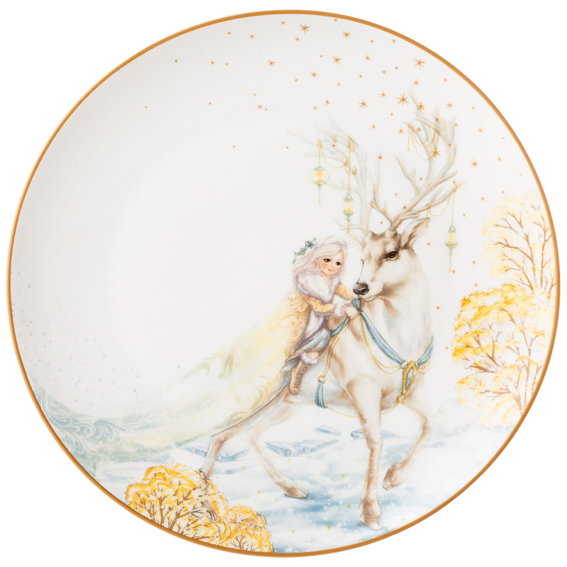 Тарелка закусочная 'Снежная королева' 20,5 см