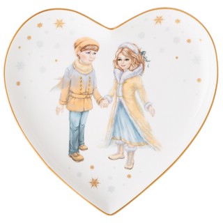 Тарелка-сердце 'Снежная королева' 15 см (Кай и Герда) 1