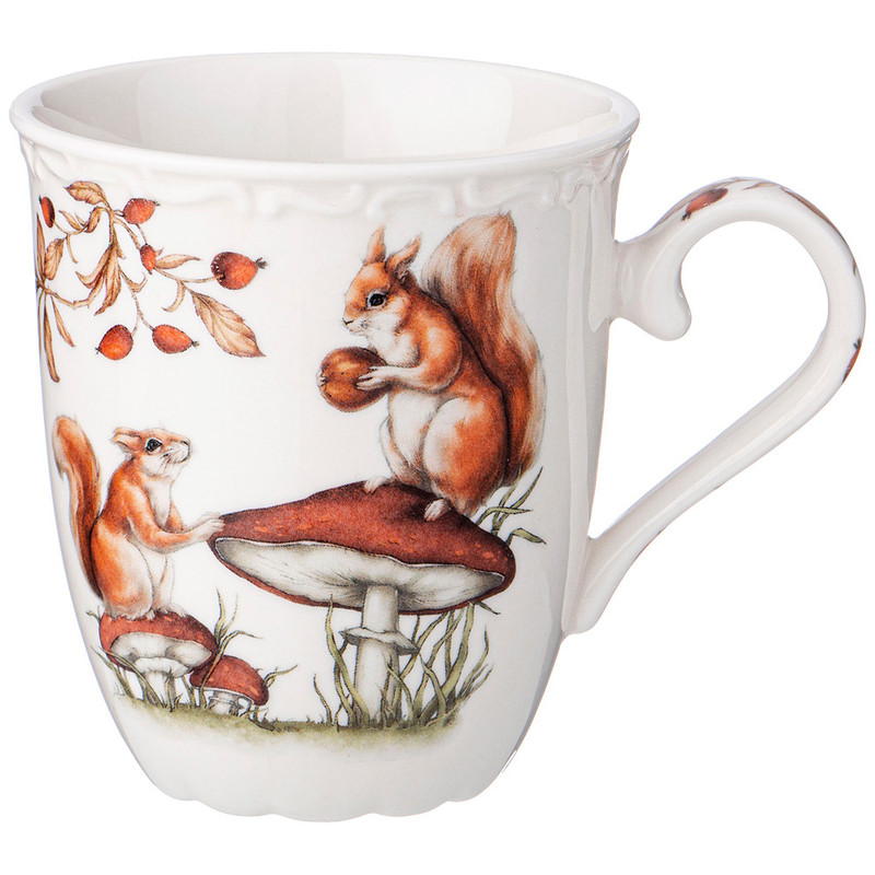 Кружка 'Лесная сказка.Осень', Белки, 390 мл, Lefard 359-869