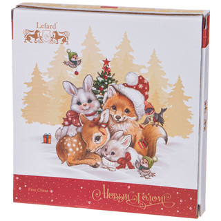 Тарелка закусочная 'Ёлка', 19 см, красная, Lefard 85-1879 2