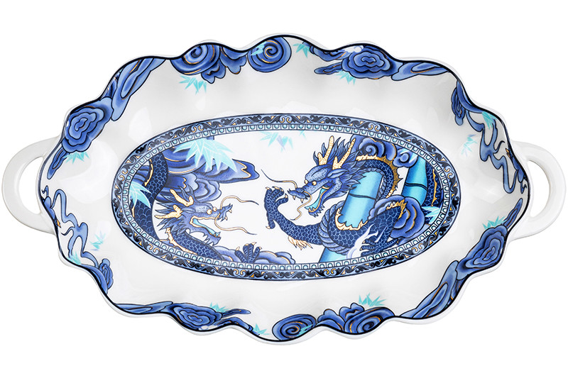 Блюдо для нарезки 'Китайский Дракон' 26 х 14.5 см