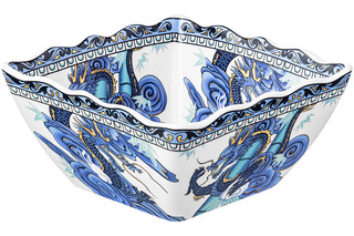 Салатник 'Китайский Дракон' квадратный, 1 литр, голубой 4