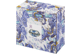 Салатник 'Китайский Дракон' квадратный, 1 литр, голубой 8