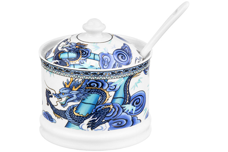 Сахарница 'Китайский Дракон' + ложка, 10 см, 250 мл
