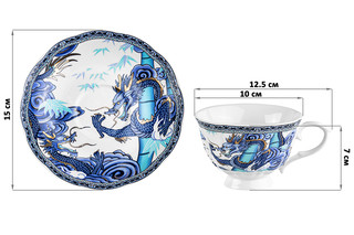 Чайная пара 'Китайский Дракон' чашка на ножке, 250 мл 3