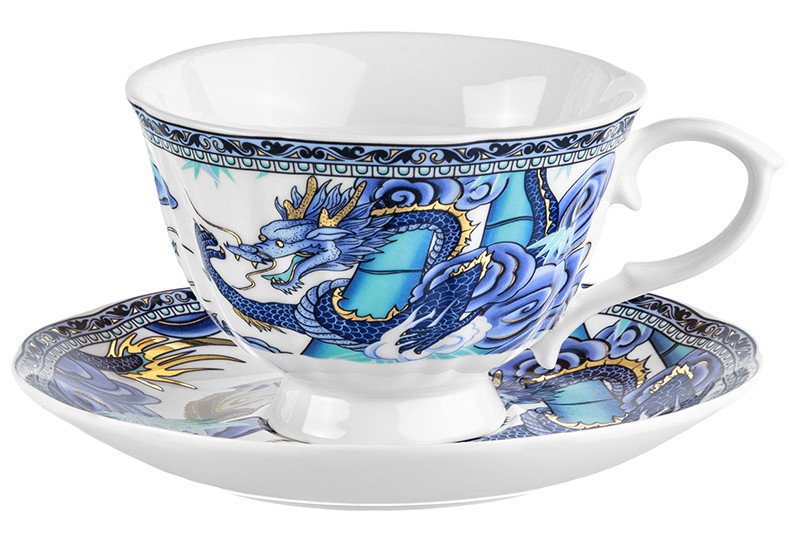 Чайная пара 'Китайский Дракон' чашка на ножке, 250 мл