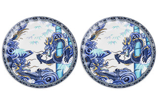 Набор из 2-х десертных тарелок 'Китайский Дракон' 20 см