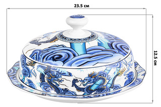 Блинница 'Китайский Дракон' + крышка, диаметр 23.5 см 2