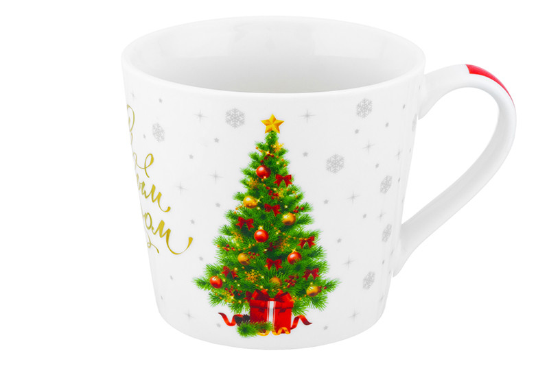 Кружка 'Праздничная ель' 380 мл, с золотом