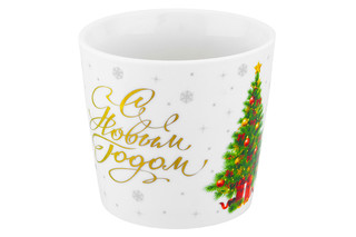 Кружка 'Праздничная ель' 380 мл, с золотом 4