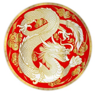 Чайная пара 'Китайский Дракон' 500 мл, золотой на красном 3