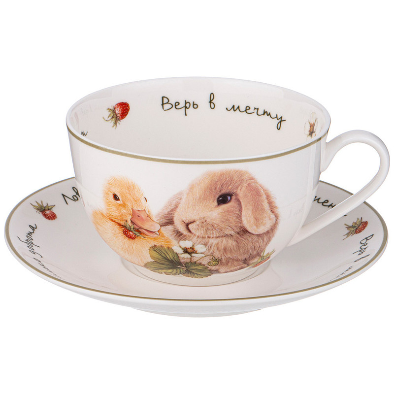 Чайная пара 'Лови счастье' 300 мл