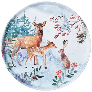 Поднос сервировочный 'Зимняя сказка' 33 см