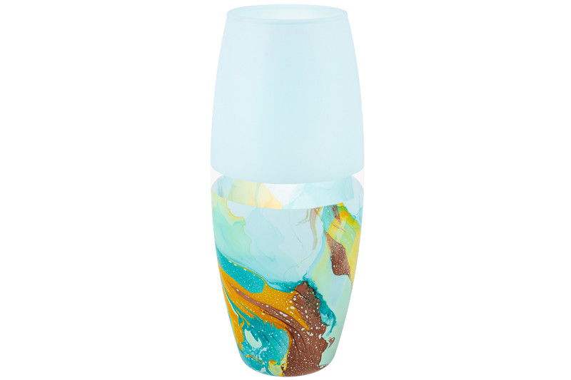 Ваза 2 л, 'Голубая' бочонок