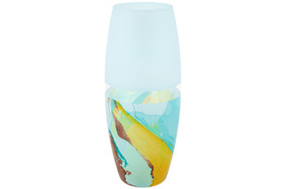 Ваза 2 л, 'Голубая' бочонок 2