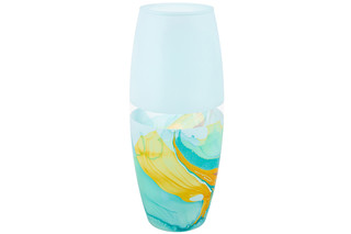 Ваза 2 л, 'Голубая' бочонок 5