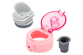 Термокружка 500 мл 'Розово-бирюзовая' 9