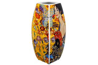 Ваза 1,5 л 'Дама с веером' квадрат, NEW BONE CHINA