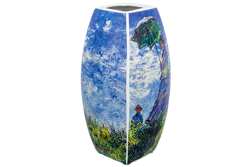 Ваза 1,5 л 'Прогулка' квадрат, NEW BONE CHINA