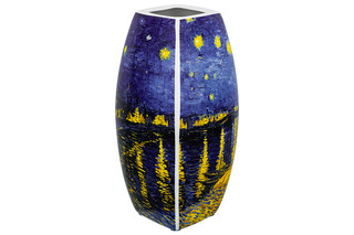 Ваза 1,5 л 'Звездная ночь над Роной' квадрат, NEW BONE CHINA 5