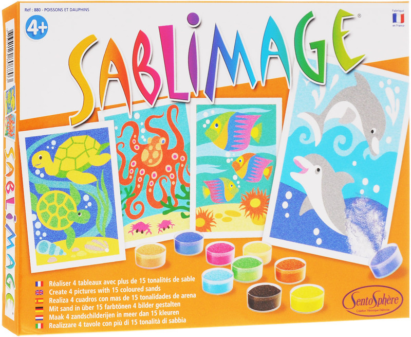 SentoSphere Набор для создания картины из песка 'Морские обитатели'