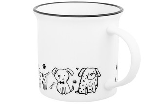 Кружка 240 мл 'Жизнь собак. Праздник у щенят' 4