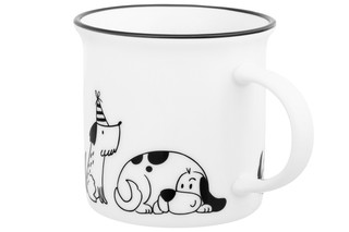 Кружка 240 мл 'Жизнь собак. Праздник у собак' 4